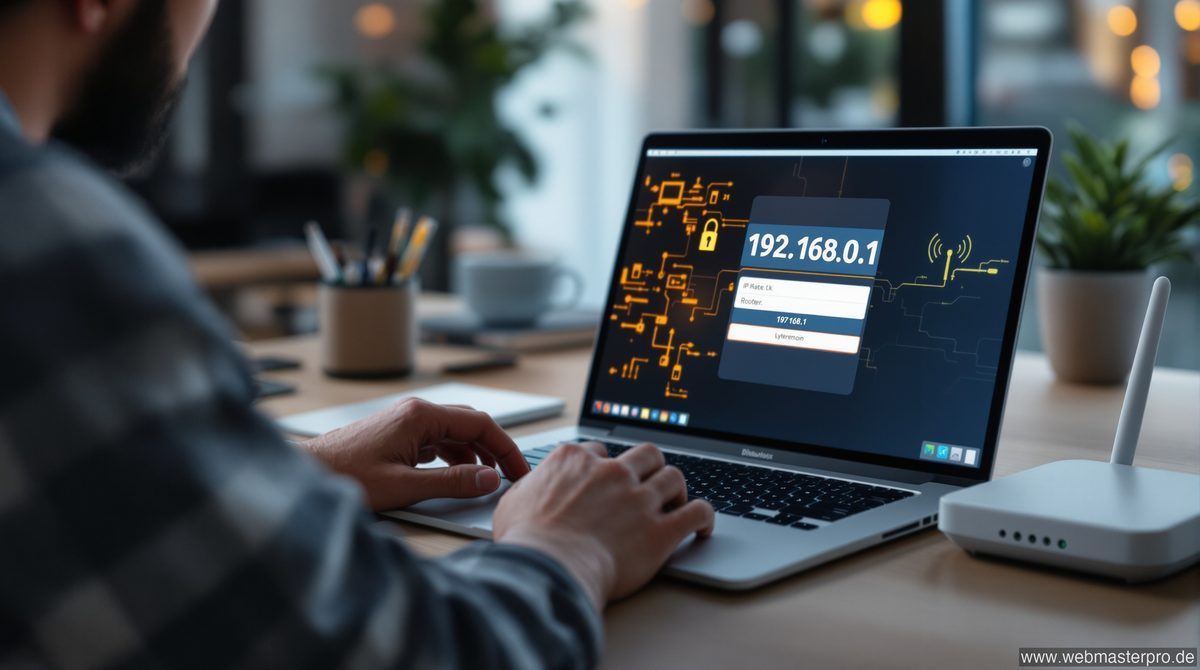 Router-Login über die IP-Adresse 192.168.0.1 im Browser aufrufen
