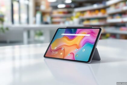 Aldi Tablet auf einem Schreibtisch – modernes Android-Tablet im Überblick