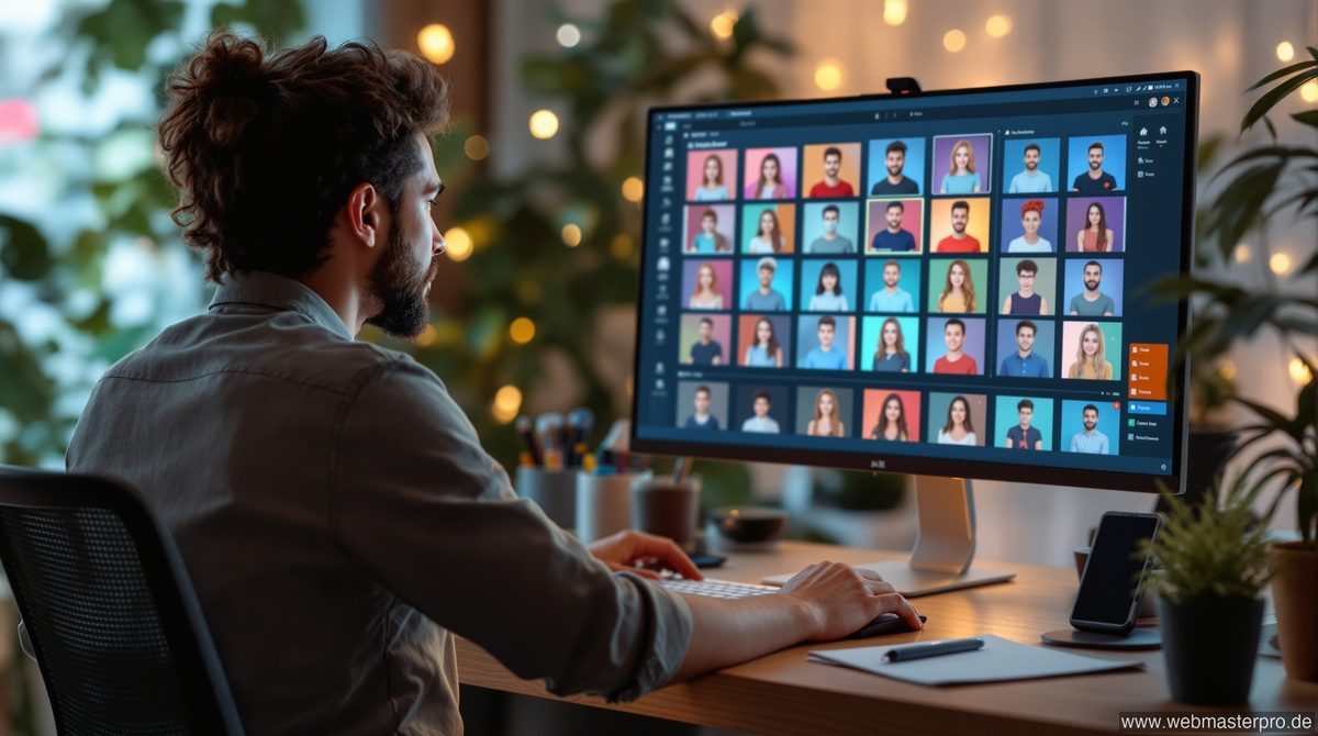 Avatar erstellen am Computer – KI-gestützter Avatar-Generator auf dem Monitor