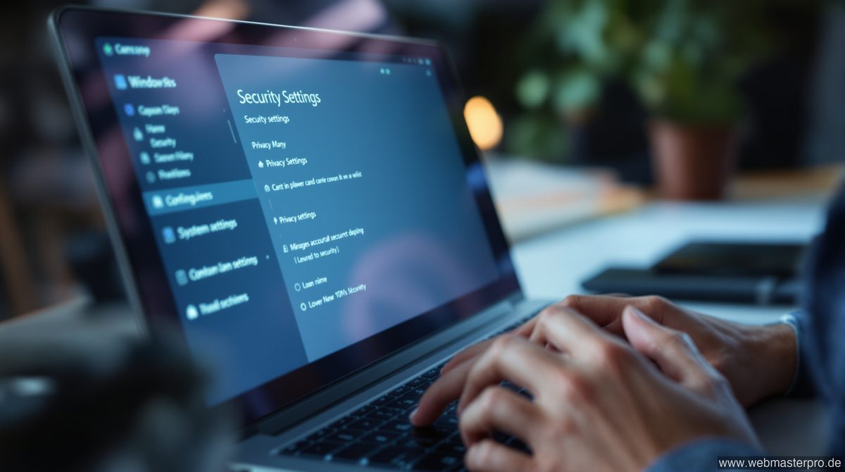 Sicherheitseinstellungen beim Laptop einrichten – Windows Konfiguration