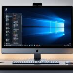 Office 2024 Professional Plus auf modernem Desktop-Computer im Büro