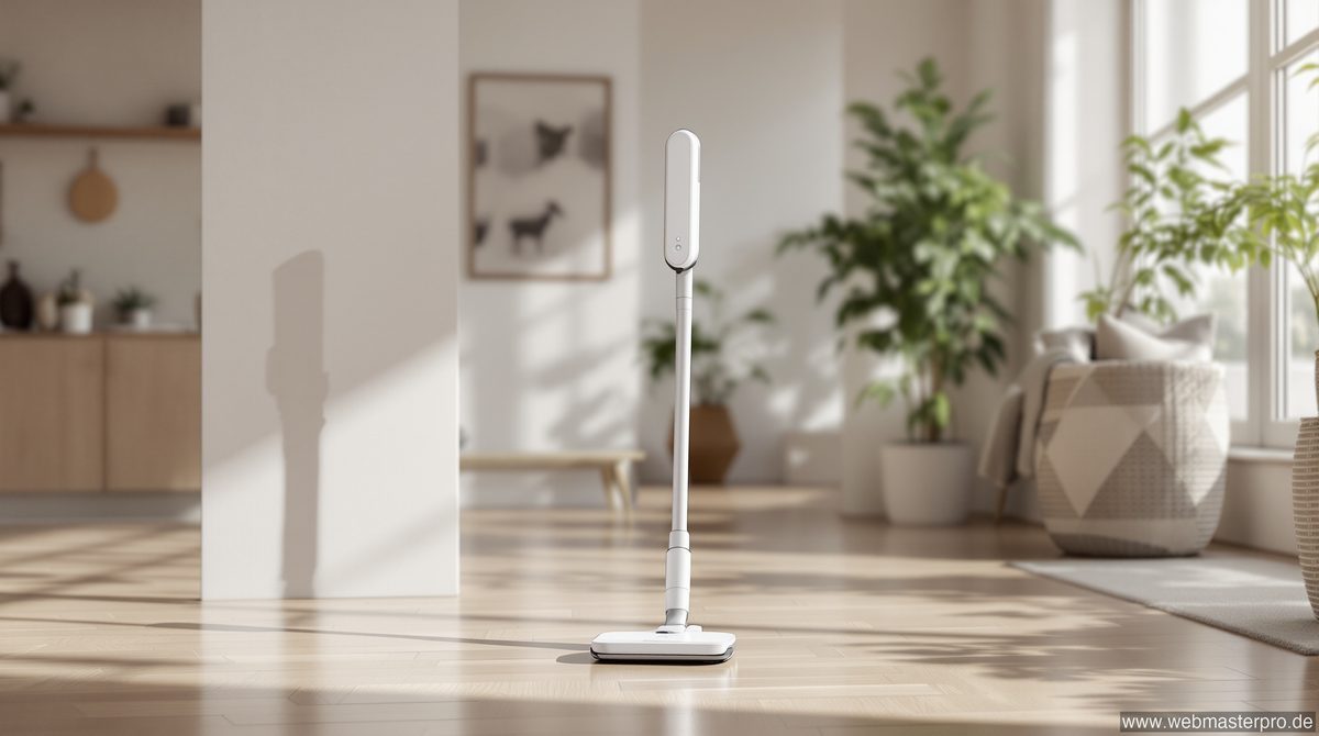 Roborock F25 Ultra Stabsauger im modernen Wohnzimmer