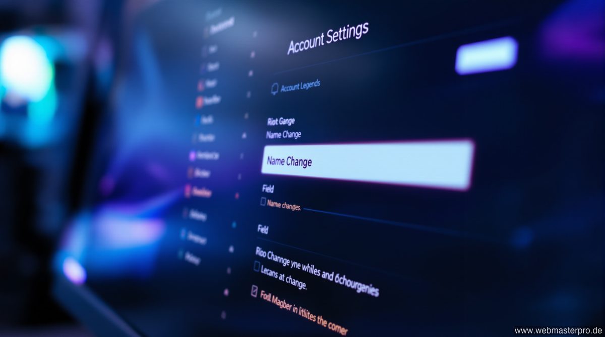 Valorant Namen ändern – Riot Games Kontoeinstellungen auf dem Monitor