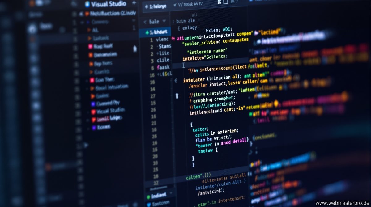 Visual Studio 2026 Editor mit KI-Codevervollständigung und Debugging-Ansicht