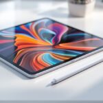 iPad Pro M5 auf einem weißen Schreibtisch – Wann kommt das neue iPad Pro?