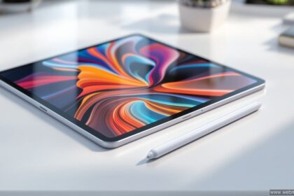 iPad Pro M5 auf einem weißen Schreibtisch – Wann kommt das neue iPad Pro?