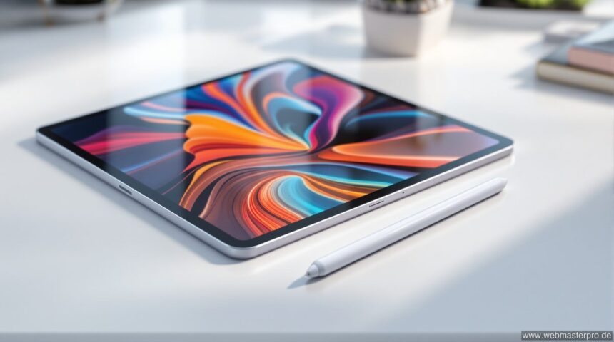 iPad Pro M5 auf einem weißen Schreibtisch – Wann kommt das neue iPad Pro?